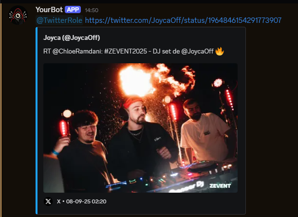 Image notification Twitter