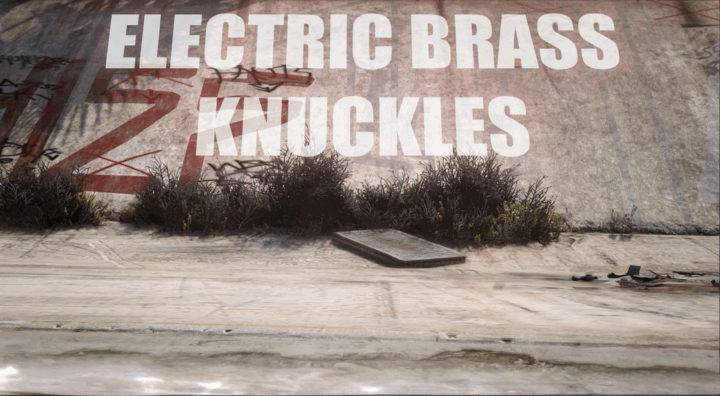 Gif of the electric brass knuckles